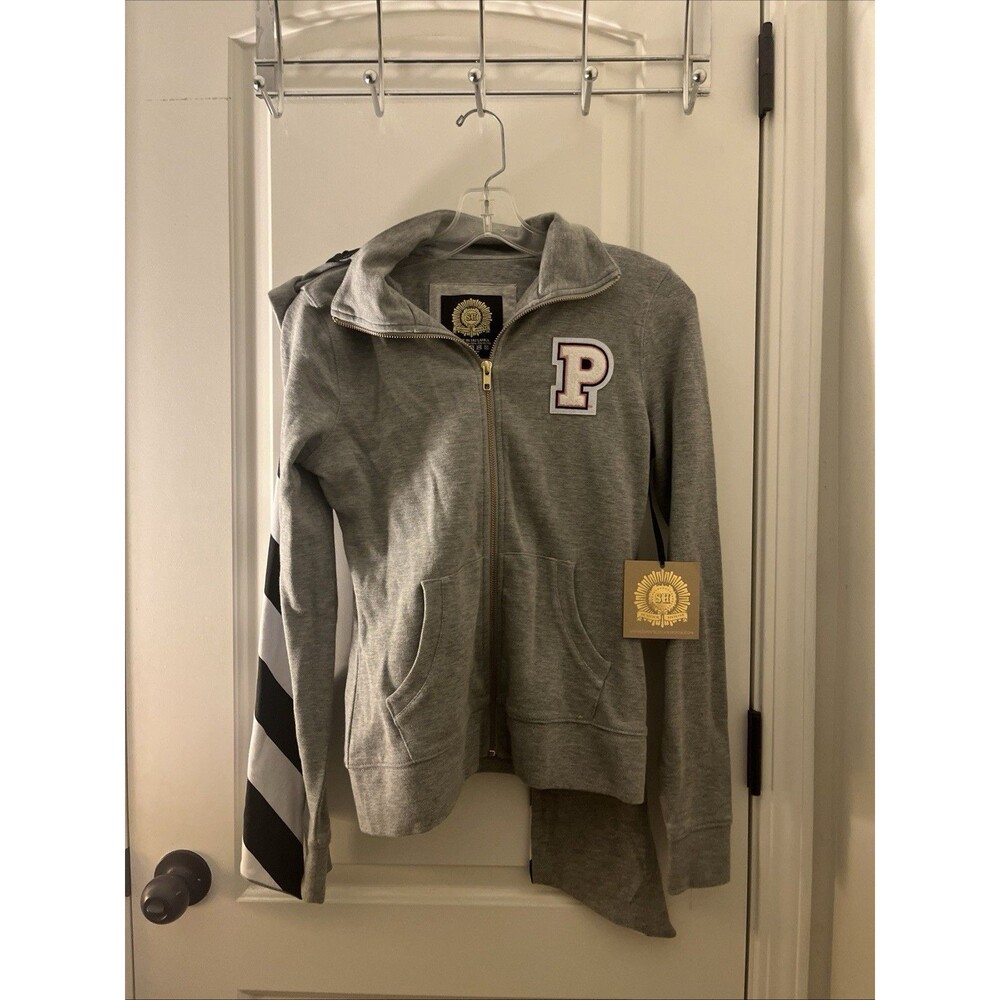 School House Women's Zip Up Hoodie Sweatshirt Letter Princeton Tigers Size XS